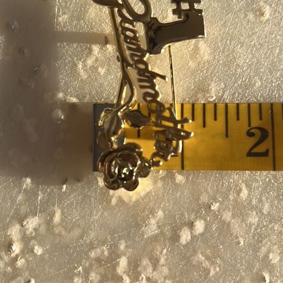 Bundle Sale 3 for $15 | #1 Grandmother Rose Gold Tone Brooch - Picture 6 of 11